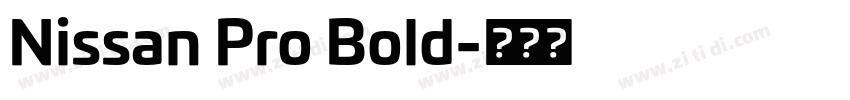 Nissan Pro Bold字体转换